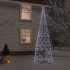 Árbol de Navidad cónico 1400 LED blanco frío 160x500