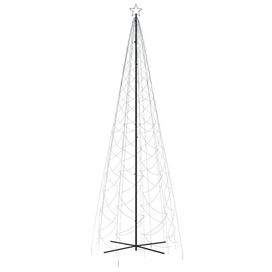 Árbol de Navidad cónico 1400 LED blanco frío 160x500