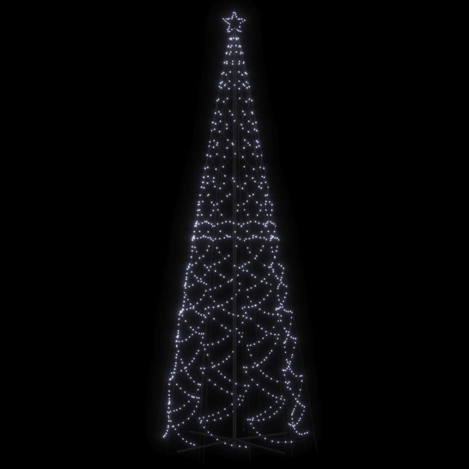 Árbol de Navidad cónico 1400 LED blanco frío 160x500