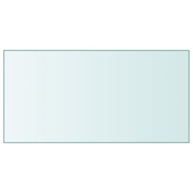 Superficie de mesa vidrio templado transparente 50x100