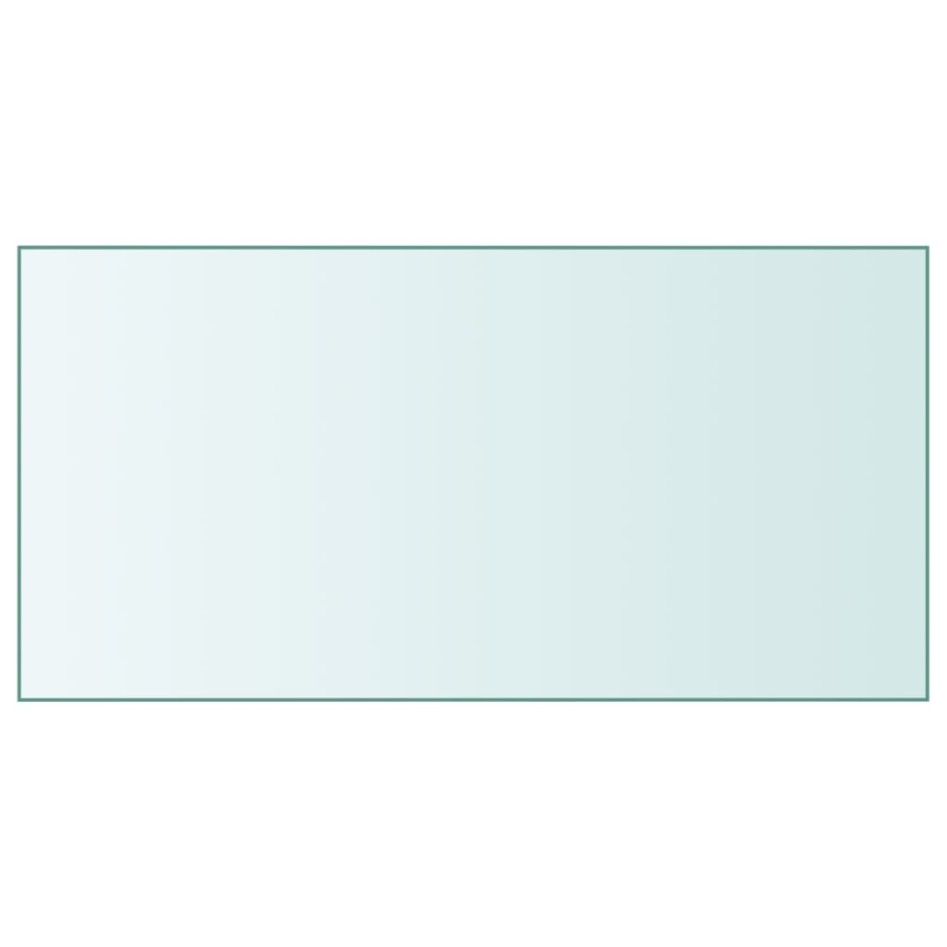 Superficie de mesa vidrio templado transparente 50x100