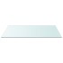 Superficie de mesa vidrio templado transparente 50x100