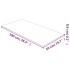 Superficie de mesa vidrio templado transparente 50x100