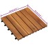 Baldosa de terraza patrón vertical 20 uds madera acacia