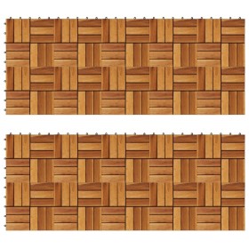 Baldosas de porche acacia 20 piezas 30x30