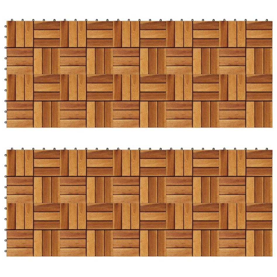 Baldosas de porche acacia 20 piezas 30x30