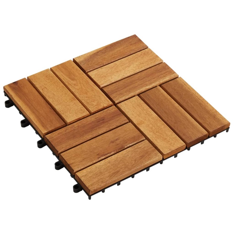 Baldosas de porche acacia 20 piezas 30x30