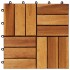 Baldosas de porche acacia 20 piezas 30x30