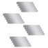 Paneles divisorios flexibles acero 10 uds galvanizado 100x14