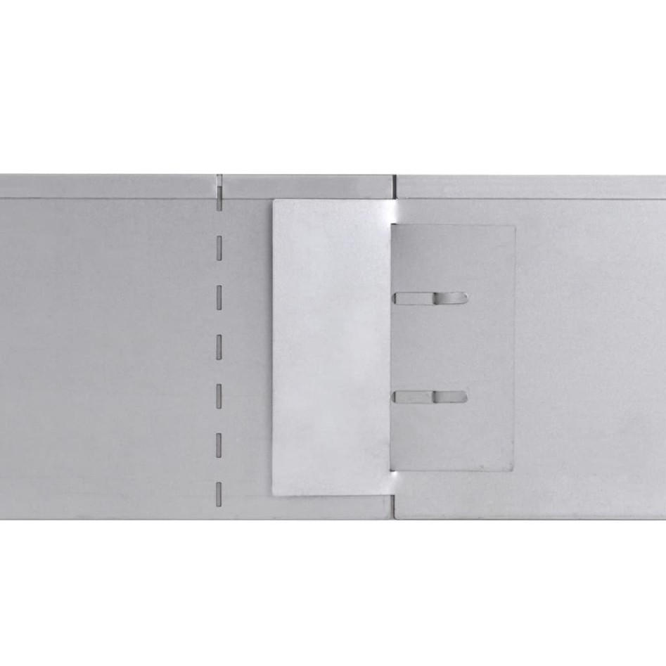 Paneles divisorios flexibles acero 10 uds galvanizado 100x14
