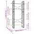 Estantería de 5 niveles madera ingeniería blanca 100x30x175