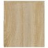 Mesitas de noche con luces LEDs 2 uds roble Sonoma 60x35x40