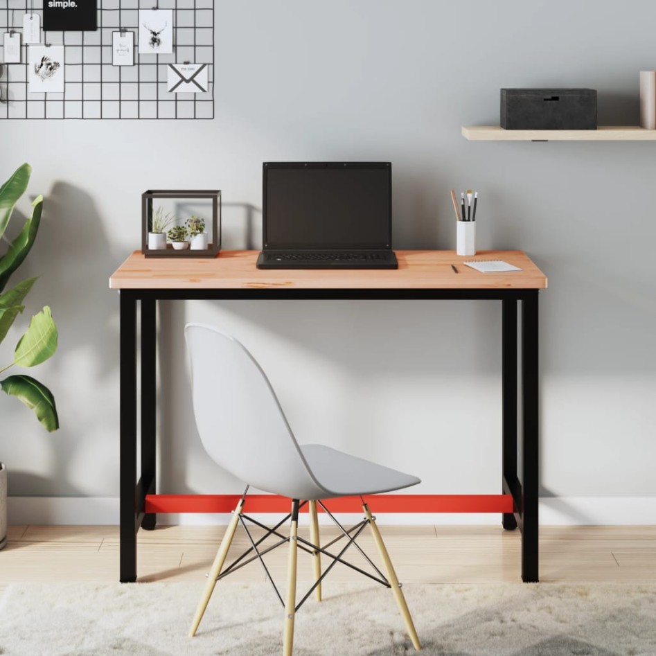 Tablero de escritorio madera maciza de haya 115x55x2,5