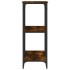 Mesa consola madera de ingeniería roble ahumado 102x35x90