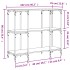 Mesa consola madera de ingeniería roble ahumado 102x35x90