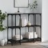 Mesa consola madera de ingeniería negra 102x35x90