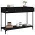 Mesa consola madera de ingeniería negra 100x34,5x75