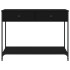 Mesa consola madera de ingeniería negra 100x34,5x75