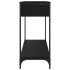 Mesa consola madera de ingeniería negra 100x34,5x75