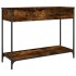 Mesa consola madera contrachapada roble ahumado 100x34,5x75