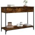 Mesa consola madera contrachapada roble ahumado 100x34,5x75