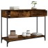 Mesa consola madera contrachapada roble ahumado 100x34,5x75