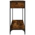 Mesa consola madera contrachapada roble ahumado 100x34,5x75