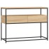 Mesa consola madera de ingeniería roble Sonoma 100x40x75