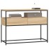 Mesa consola madera de ingeniería roble Sonoma 100x40x75