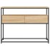 Mesa consola madera de ingeniería roble Sonoma 100x40x75