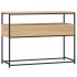 Mesa consola madera de ingeniería roble Sonoma 100x40x75