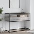 Mesa consola madera de ingeniería gris Sonoma 100x40x75