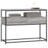 Mesa consola madera de ingeniería gris Sonoma 100x40x75