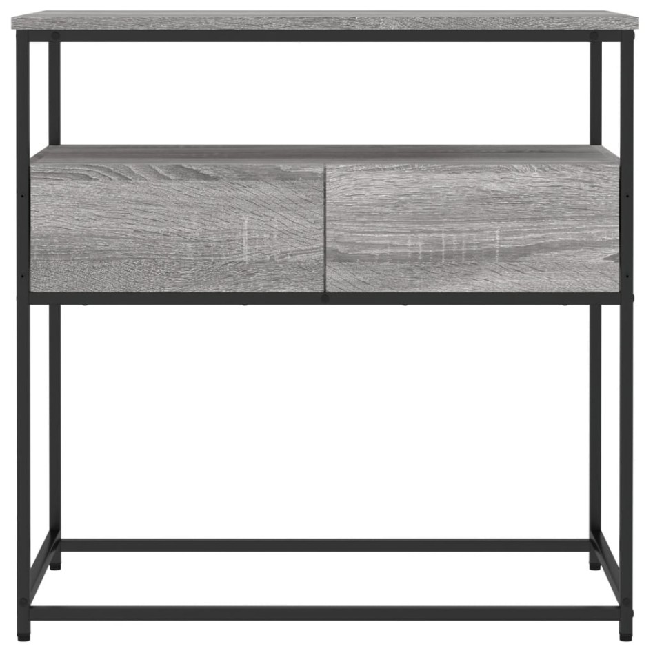 Mesa consola madera de ingeniería gris Sonoma 75x40x75