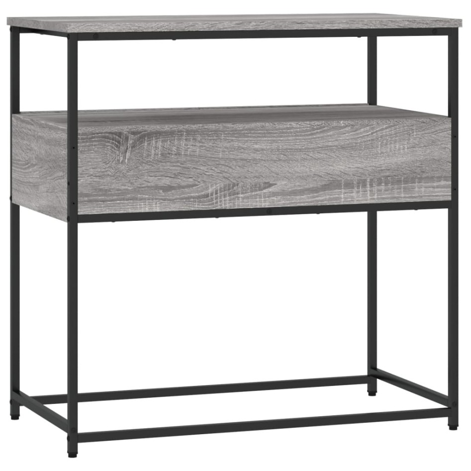 Mesa consola madera de ingeniería gris Sonoma 75x40x75