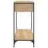 Mesa consola madera de ingeniería roble Sonoma 75x34,5x75
