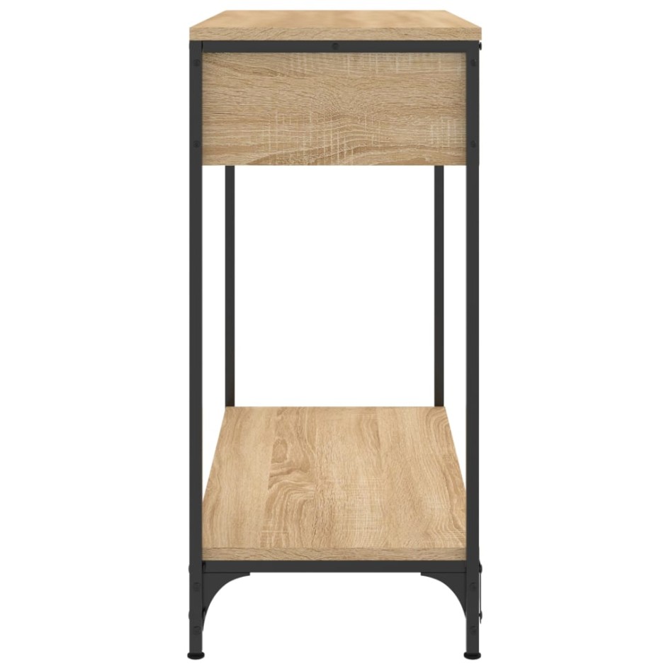 Mesa consola madera de ingeniería roble Sonoma 75x34,5x75
