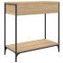 Mesa consola madera de ingeniería roble Sonoma 75x34,5x75