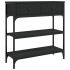 Mesa consola madera de ingeniería negra 72,5x25x75