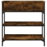 Mesa consola madera de ingeniería roble ahumado 72,5x25x75