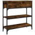 Mesa consola madera de ingeniería roble ahumado 72,5x25x75