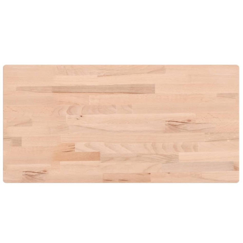 Tablero rectangular de madera maciza de haya 100x50x1,5