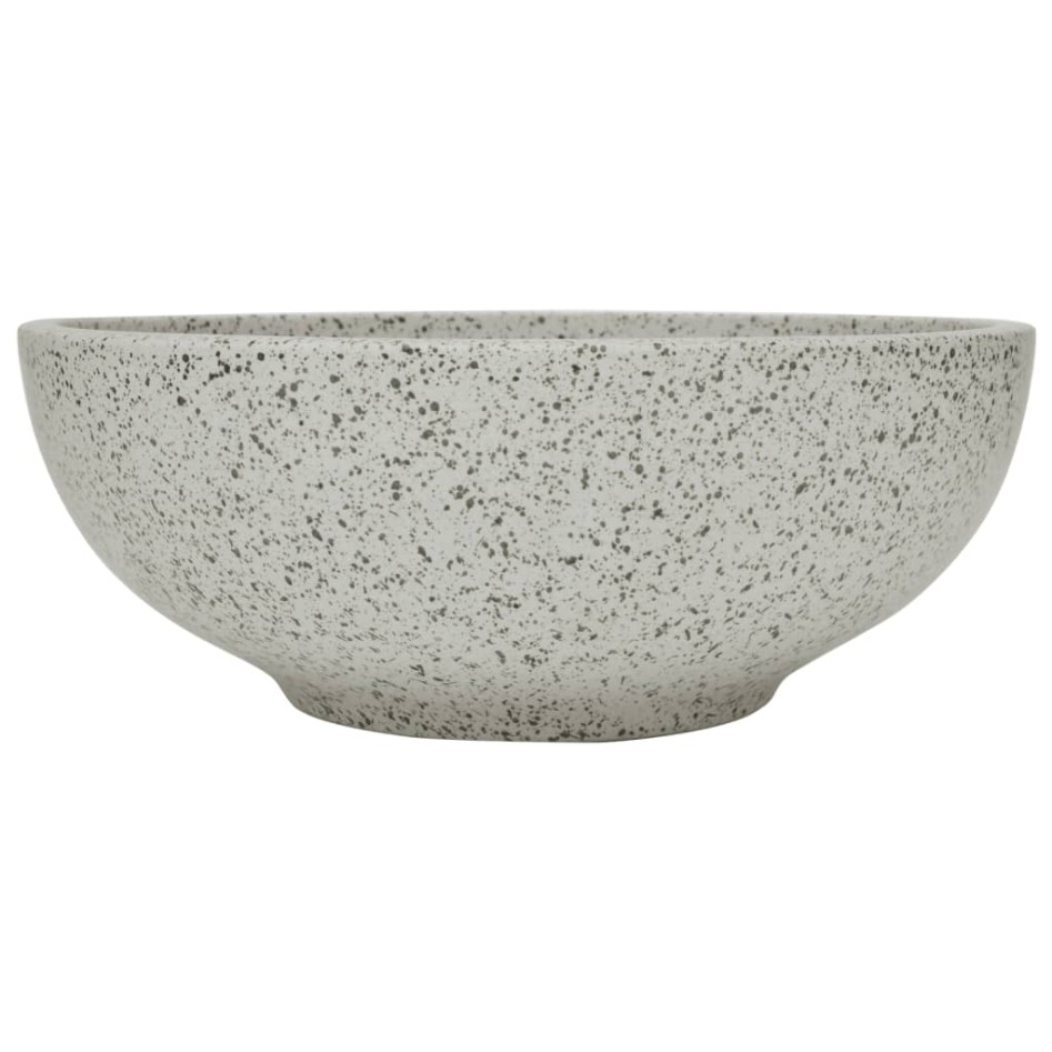 Lavabo sobre encimera redondo cerámica gris Φ41x14