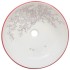 Lavabo sobre encimera redondo cerámica blanco y rojo Φ41x14