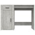 Escritorio de madera contrachapada gris hormigón 100x49x75