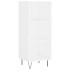 Aparador alto madera contrachapada blanco 34,5x34x180