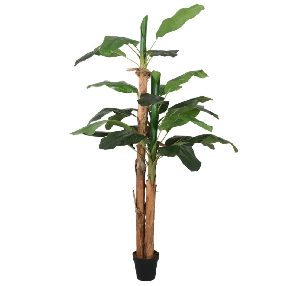 Árbol de plátano artificial 18 hojas verde 150