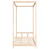 Estructura de cama para niños madera maciza de pino 90x200