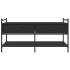 Mesa de centro madera de ingeniería negro 99x50x50