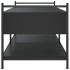 Mesa de centro madera de ingeniería negro 99x50x50